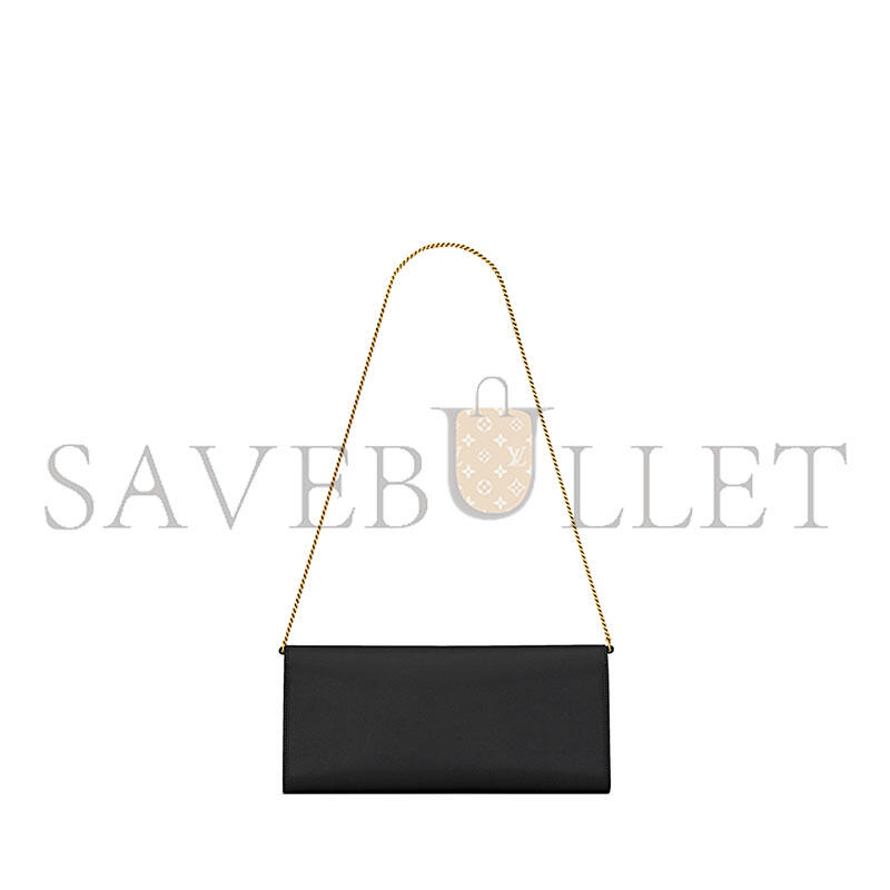 YSL KATE CLUTCH IN GRAIN DE POUDRE LEATHER 851921AAGBE1000 (28*12*4cm)